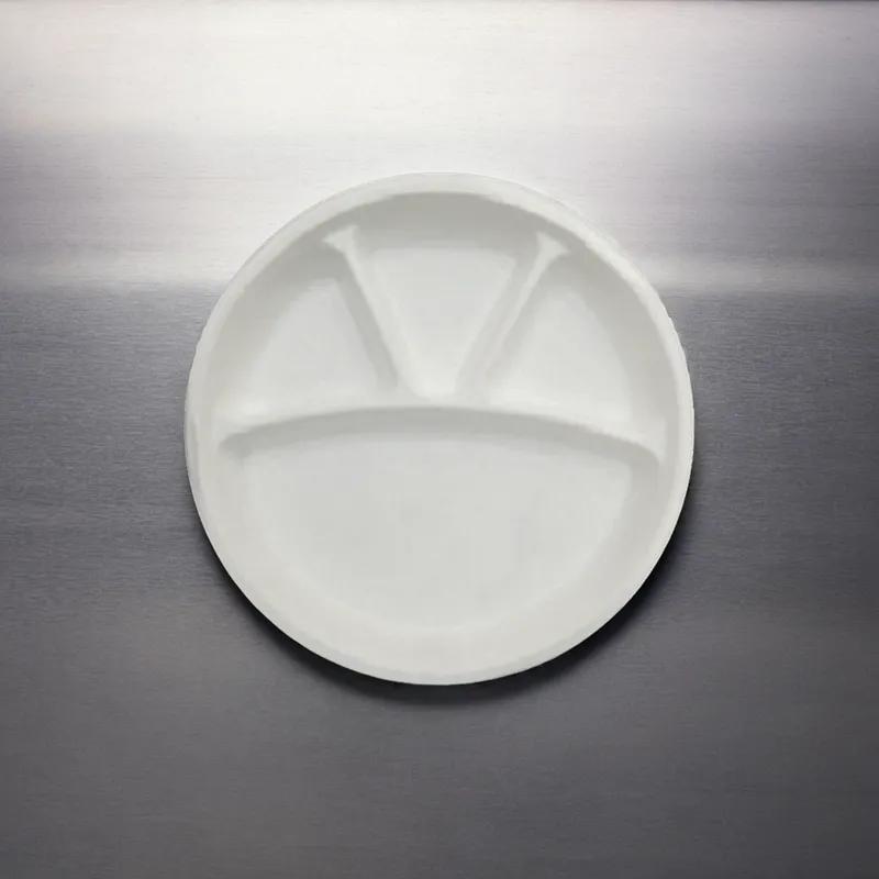 Plate 11 IN 4 Compartment Sugarcane 500/Case