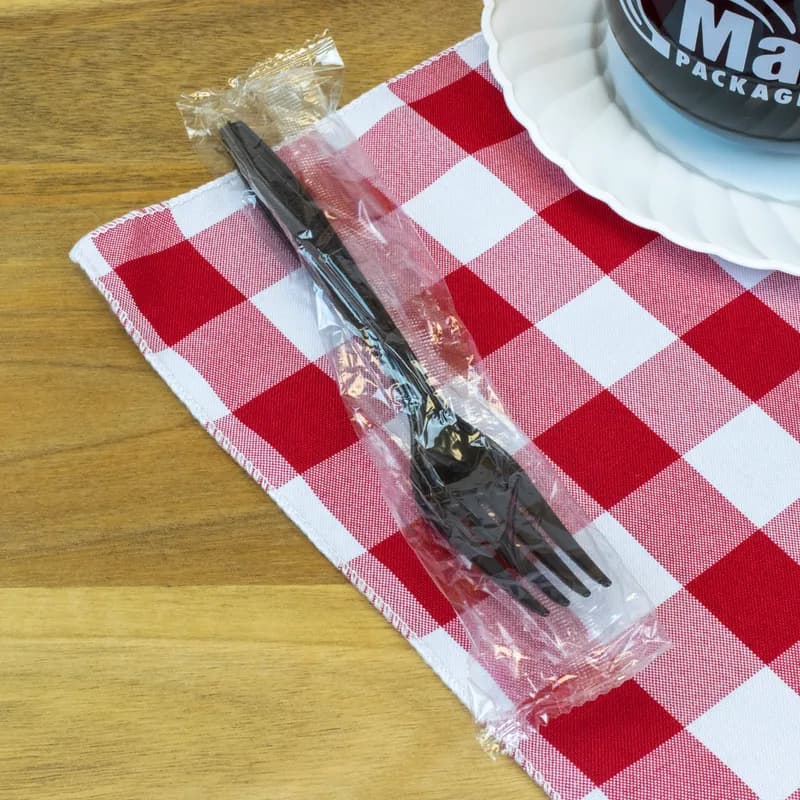 Fork PS Black Heavy Duty Individually Wrapped 1000/Case