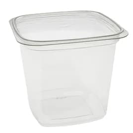 Deli Container Base 24 OZ PET Clear Square 480/Case