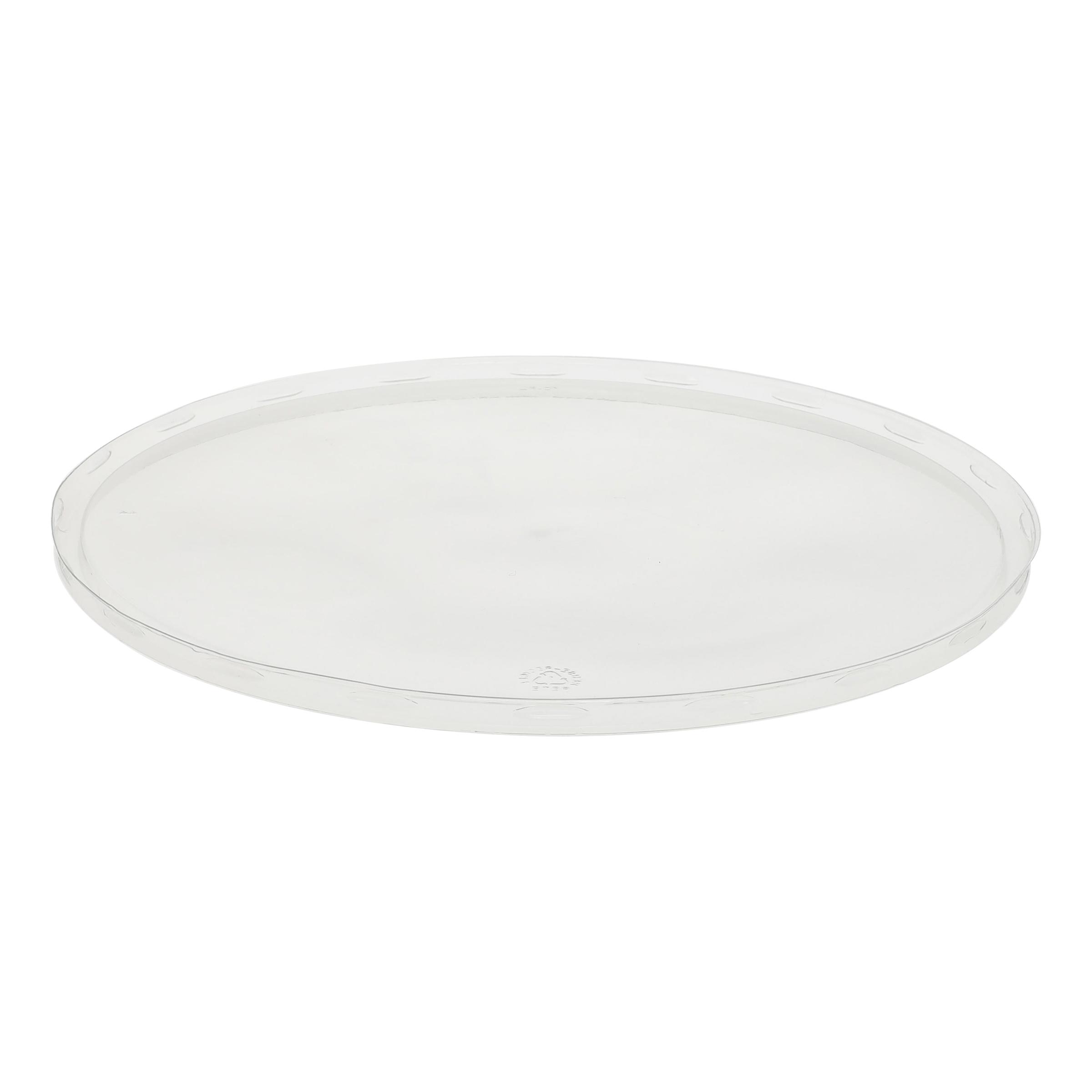 Lid Flat 9.8X0.42 IN PET Clear Round For Container 200/Case