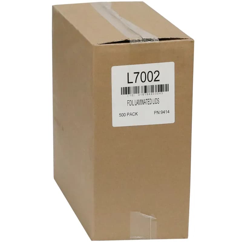 Lid Flat 12.3X6.2 IN Paperboard White Silver Rectangle For Container Laminated 500/Case