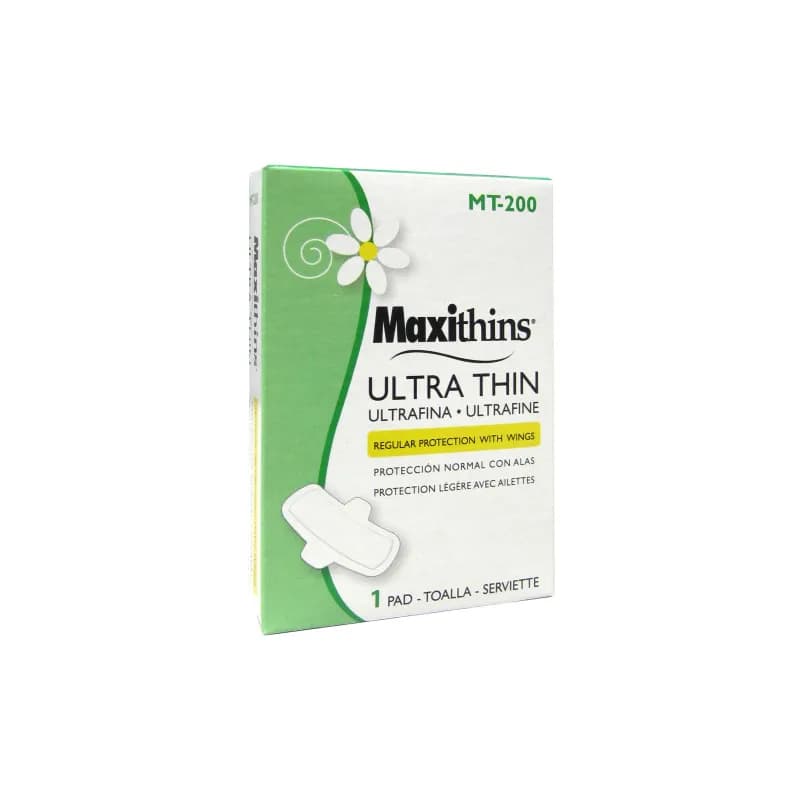 Maxithins® #4 Pad White With Wings 200/Case
