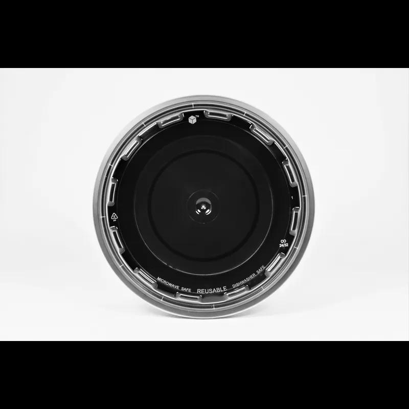 Take-Out Container Base & Lid Combo 32 OZ Plastic Black Round 150/Case