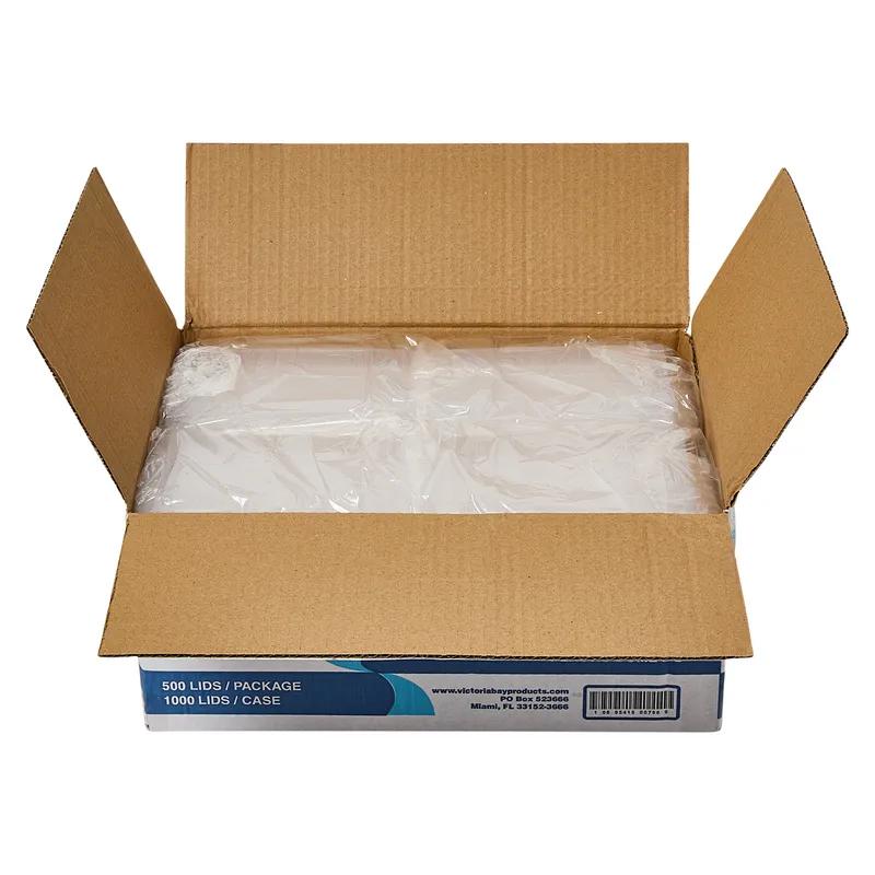 Victoria Bay Lid Dome 5.5X4.5X0.75 IN Plastic Clear Oblong For 16 OZ Container 250 Count/Pack 4 Packs/Case 1000 Count/Case