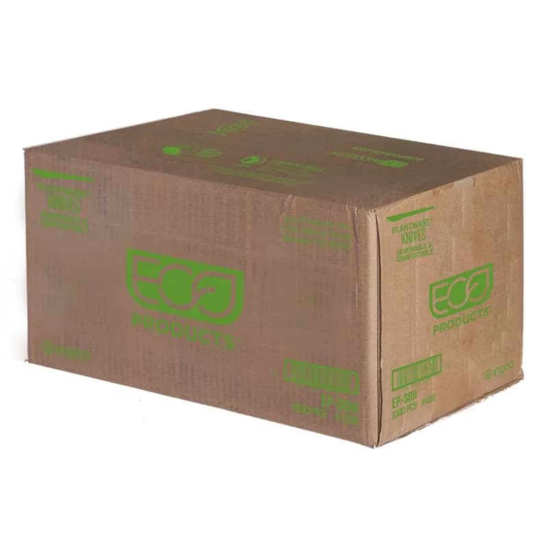 Plantware® Knife 6 IN PLA White Individually Wrapped 1000/Case