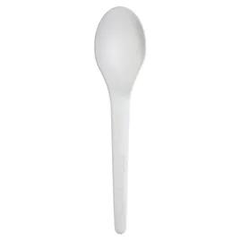 Plantware® Spoon 6 IN PLA White Wrapped 1000/Case