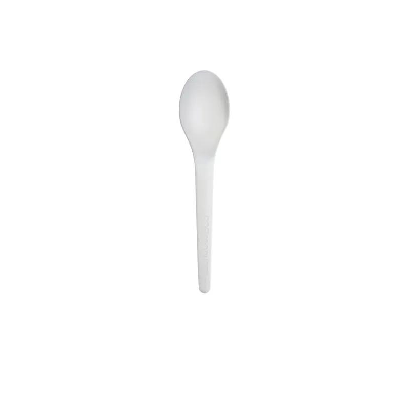 Plantware® Spoon 6 IN PLA White Wrapped 1000/Case