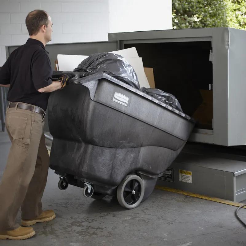 Utility Tilt Truck 64.5X30.25X38 IN 0.75 Cubic Yard Black Structural Foam 1/Each