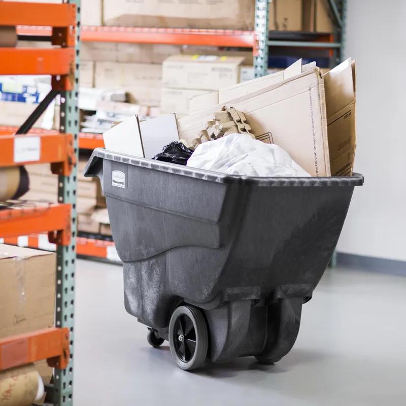 Utility Tilt Truck 64.5X30.25X38 IN 0.75 Cubic Yard 600 LB Black Structural Foam 1/Each