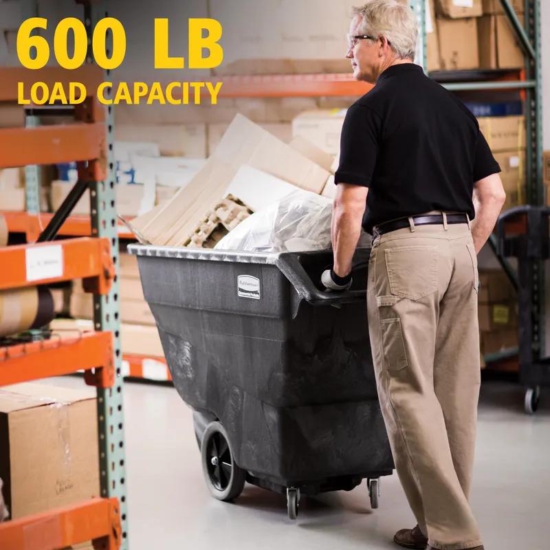 Utility Tilt Truck 64.5X30.25X38 IN 0.75 Cubic Yard 600 LB Black Structural Foam 1/Each