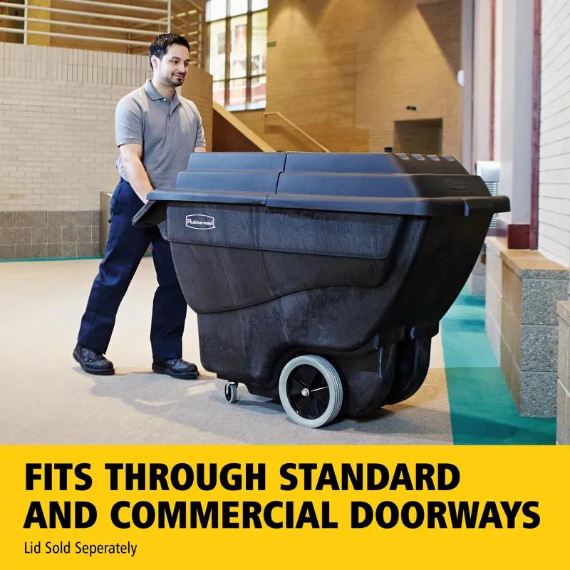 Utility Tilt Truck 64.5X30.25X38 IN 0.75 Cubic Yard 600 LB Black Structural Foam 1/Each