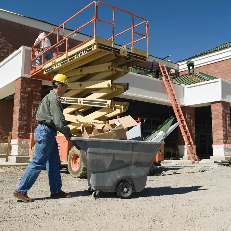 Utility Tilt Truck 64.5X30.25X38 IN 0.75 Cubic Yard 600 LB Black Structural Foam 1/Each