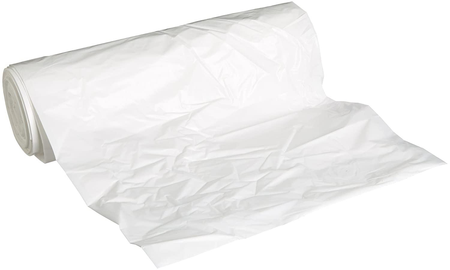 Can Liner 39.5X55 IN 55 GAL White LLDPE 1.1MIL Coreless 100/Case
