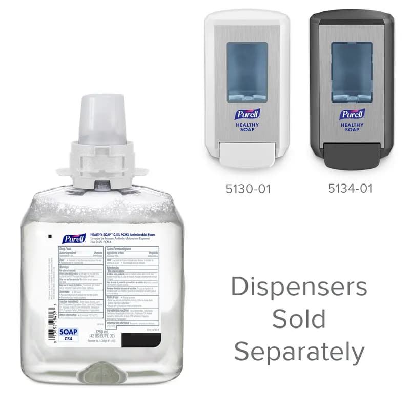 Purell® Hand Soap 1250 mL 4.94X3.89X8.48 IN Floral Antimicrobial 0.5% PCMX 4/Case