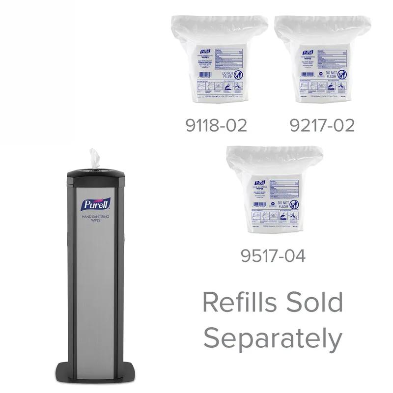 Purell® DS360 Hand Sanitizer Dispenser Wipe 15.5X15.5X39.6 IN Floor Stand High Capacity 1/Each