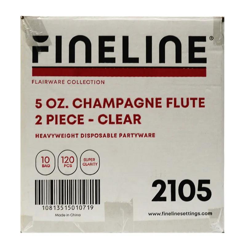 Flairware Cup Champagne Flute 5 OZ PS Clear 120/Case