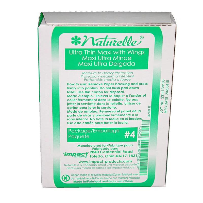 Naturelle® Pad Individually Wrapped #4 200/Case