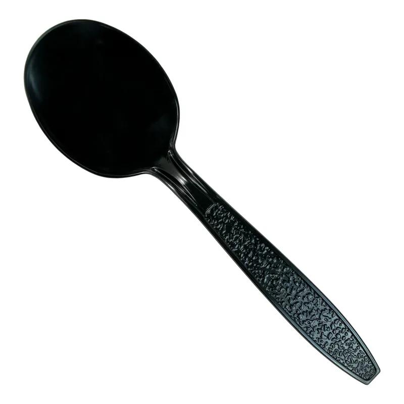 Soup Spoon PS Black Heavy Duty Individually Wrapped 1000/Case
