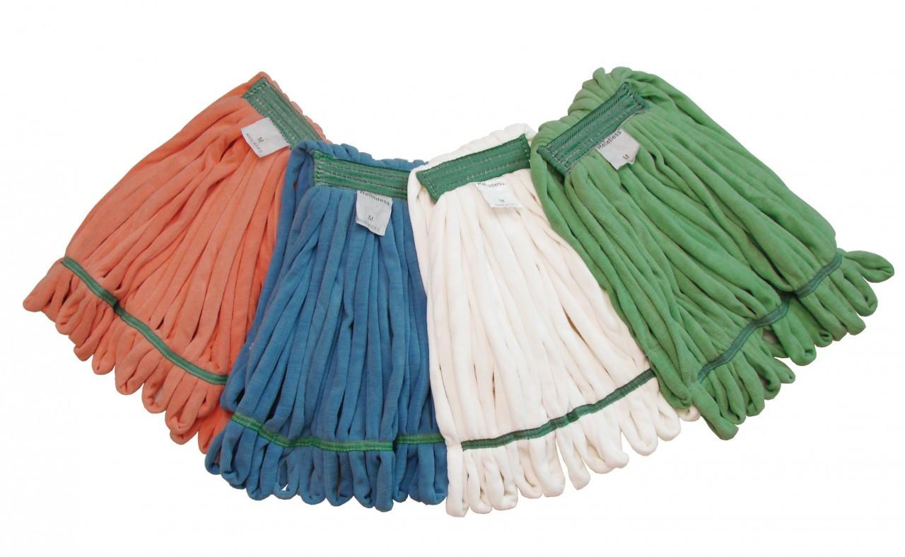 RELINTLESS™ Wet Mop Head Large (LG) Green Microfiber Launderable 5IN Headband Large 12/Case