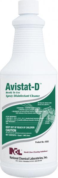 Avistat-D® Floral Citrus One-Step Disinfectant 32 FLOZ Multi Surface RTU Quat 12/Case