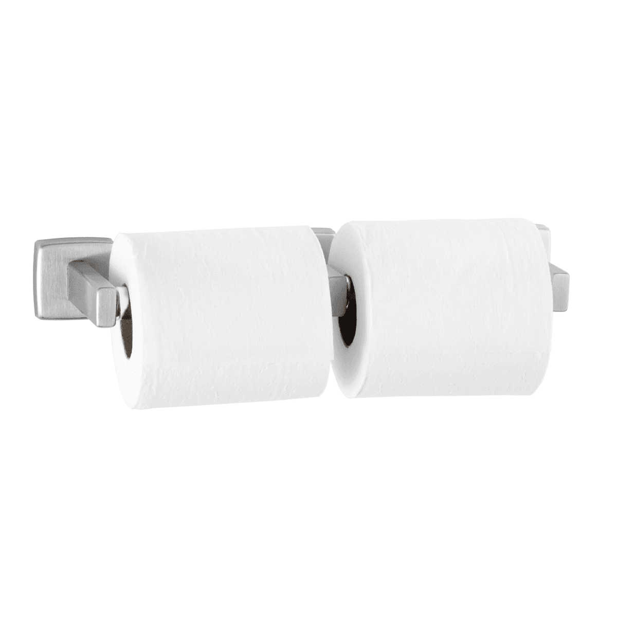 Toilet Paper Dispenser Stainless Steel Surface Mount Polished Standard 2-Roll 1/Each