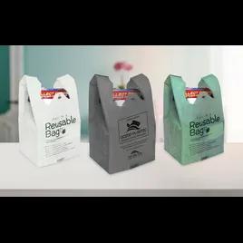 Hippo Sak® Bag 12X7X23 IN Post-Consumer Resin (PCR) 28MIC Gray Gusset Reusable 50 Count/Pack 6 Packs/Case 300 Count/Case