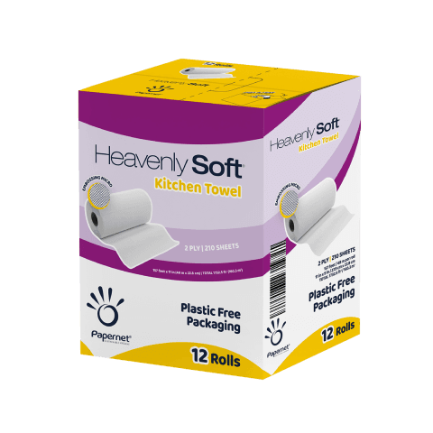 Heavenly Soft Household & Kitchen Folded Paper Towel 2PLY 210 Sheets/Pack 12 Packs/Case 2520 Sheets/Case