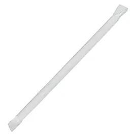 Victoria Bay Giant Straw 7.75 IN Paper White Wrapped 300 Count/Pack 12 Packs/Case 3600 Count/Case