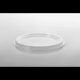 Lid Flat 9.38X0.64 IN 5 Compartment PET Clear Round For Compartment Tray Unhinged 240/Case
