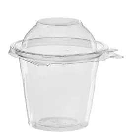 Dart® Safeseal™ Snack Cold Deli Container Base & Lid Combo 12 OZ PET Clear 64 Count/Bag 4 Bags/Case 256 Count/Case