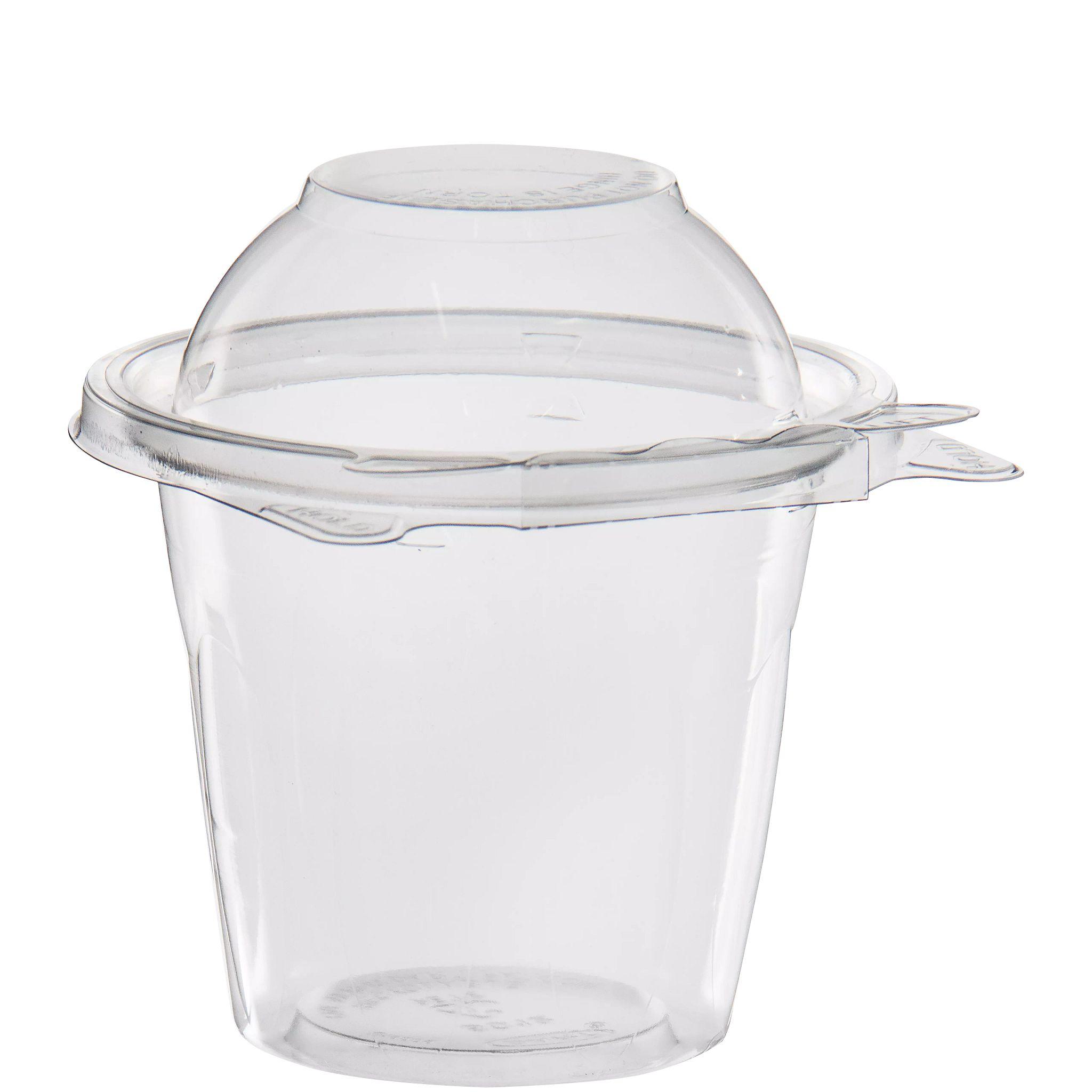 Dart® Safeseal™ Snack Cold Deli Container Base & Lid Combo 12 OZ PET Clear 64 Count/Bag 4 Bags/Case 256 Count/Case