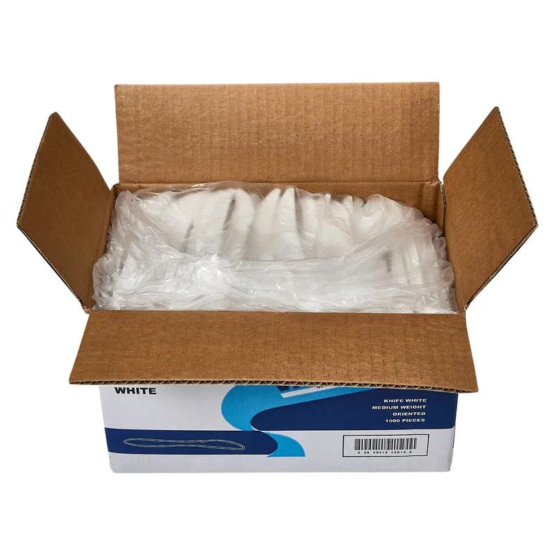 Victoria Bay Knife PP White Medium Weight Unwrapped 1000/Case