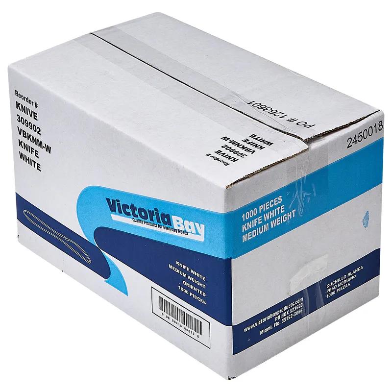 Victoria Bay Knife PP White Medium Weight Unwrapped 1000/Case