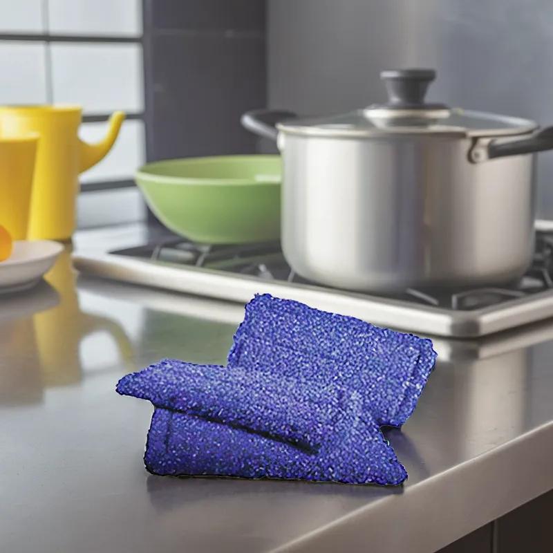 Scrubbing Pad 4.75X10 IN Blue 1/Each