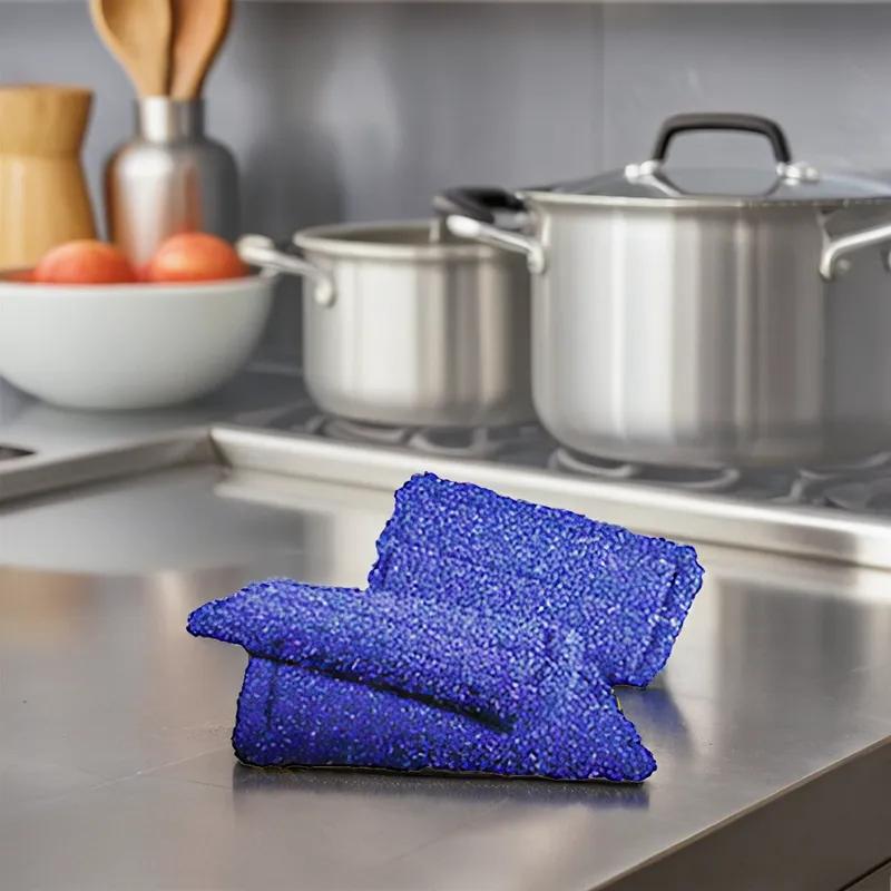 Scrubbing Pad 4.75X10 IN Blue 1/Each