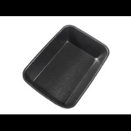 42P Meat Tray 8.25X5.375X1.75 IN Polystyrene Foam Black Rectangle 400/Case
