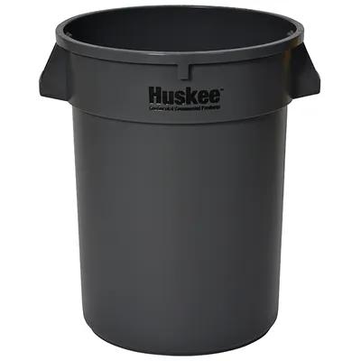 Continental® Huskee Trash Can 22X22X27.375 IN 32 GAL 128 QT Gray Round LLDPE 1/Each