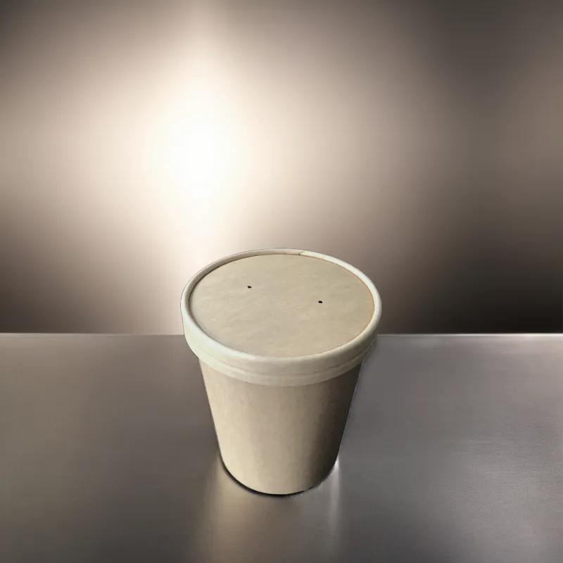 Victoria Bay Food Container Base & Lid Combo 32 OZ Paperboard Kraft Vented 250/Case