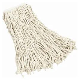 Mop Medium (MED) 20 OZ White Cotton Cut End 1IN Headband 1/Each
