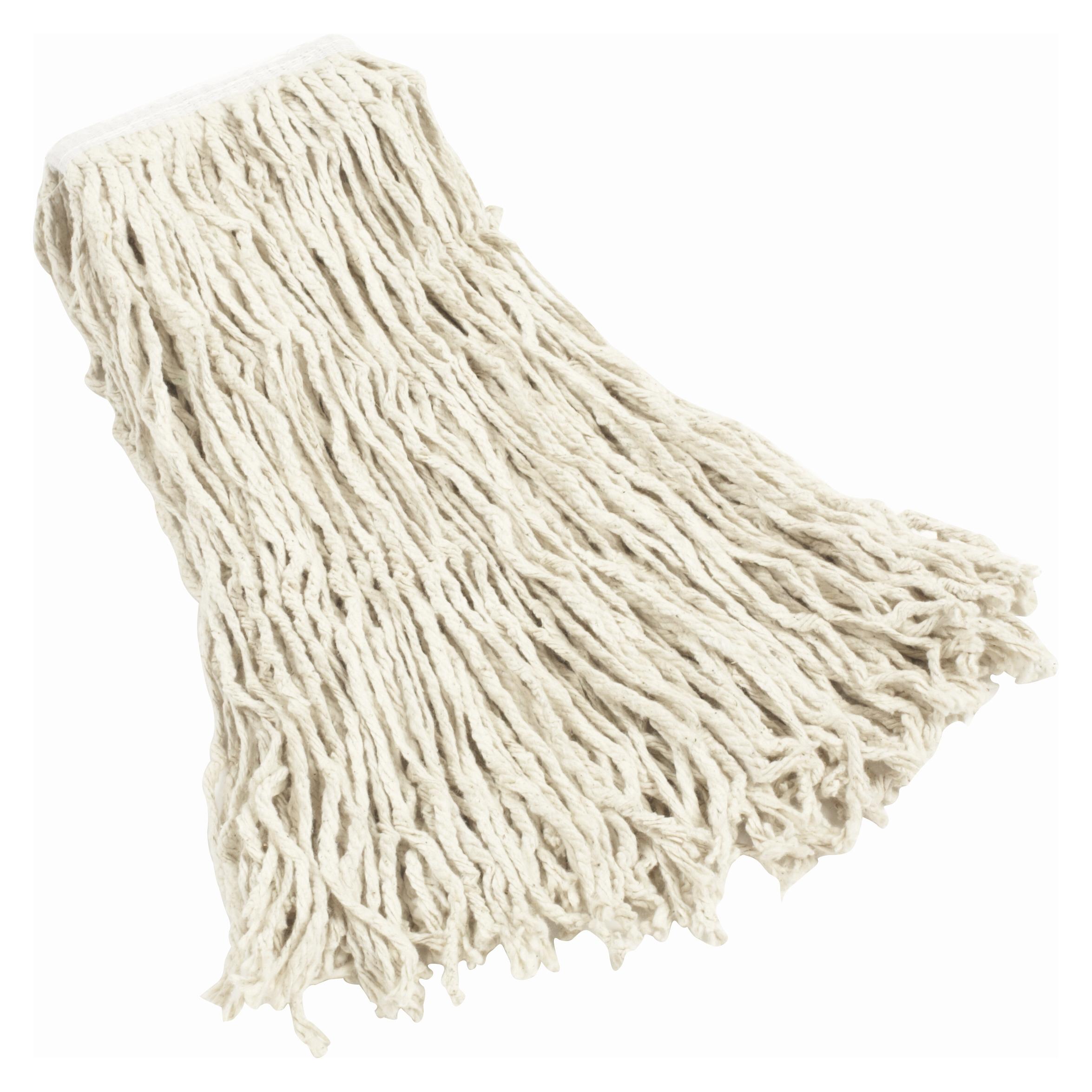 Mop Medium (MED) 20 OZ White Cotton Cut End 1IN Headband 1/Each