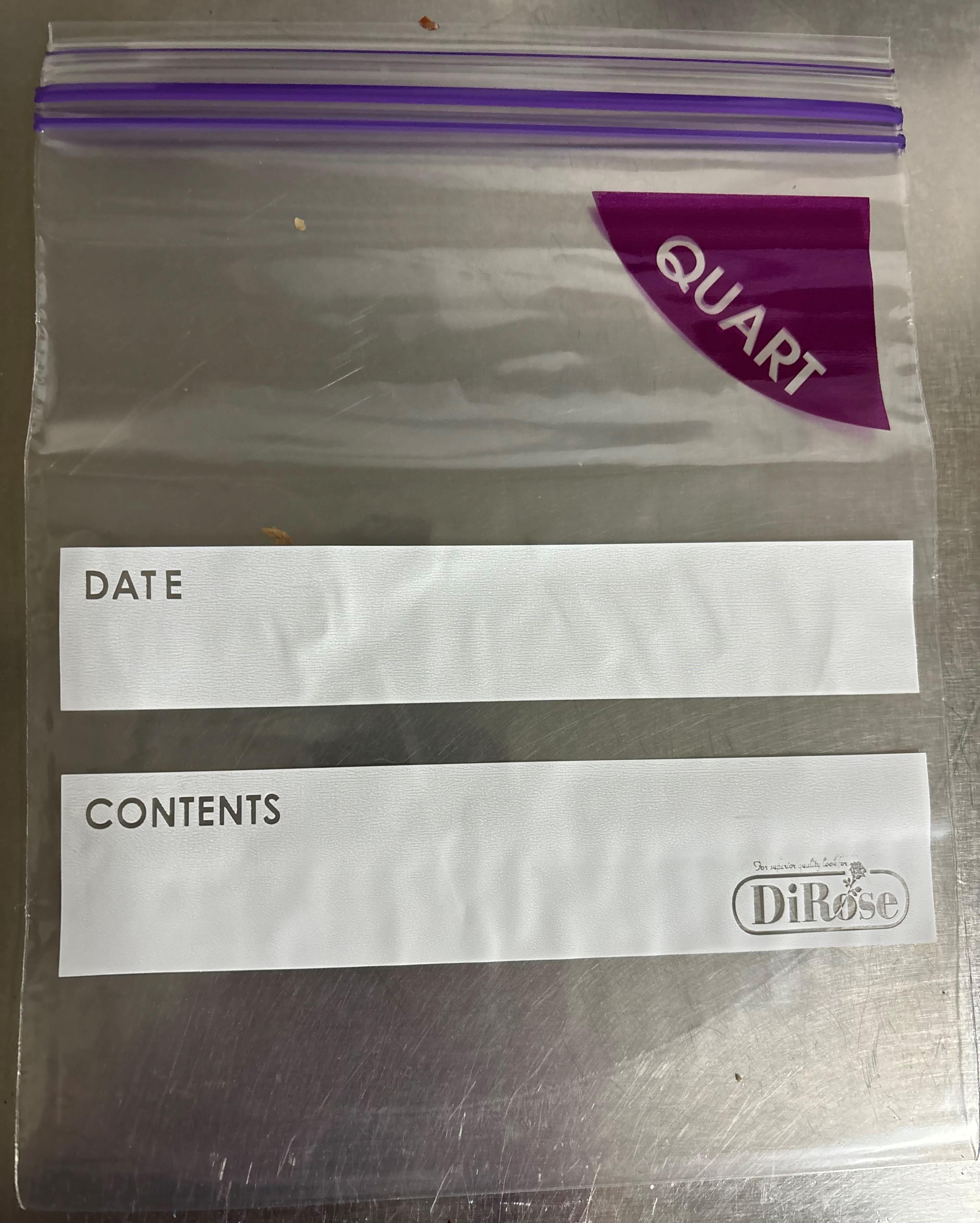 Bag 7X8 IN Plastic 2MIL With Reclosable Zip Seal Closure 500/Case