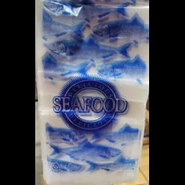 Bag 7X4X14 IN LDPE Clear Delicious Seafood Header Gusset 1000/Case