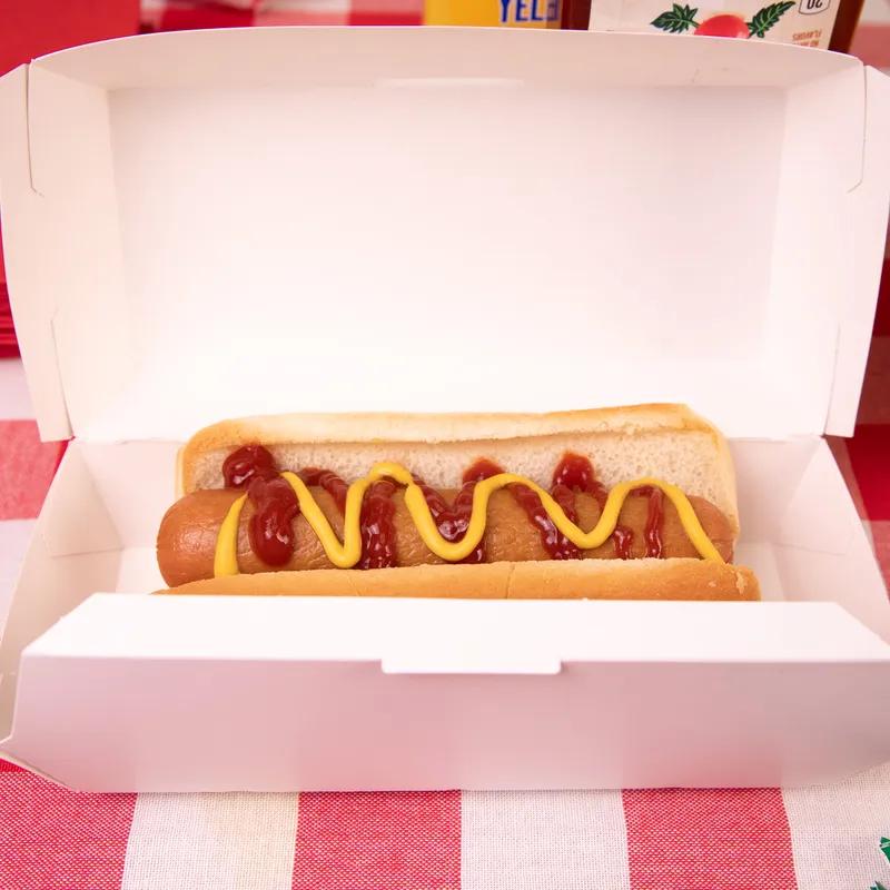 Hot Dog Take-Out Box Hinged With Dome Lid 6.125X2.125X2.25 IN SBS Paperboard White Rectangle 500/Case