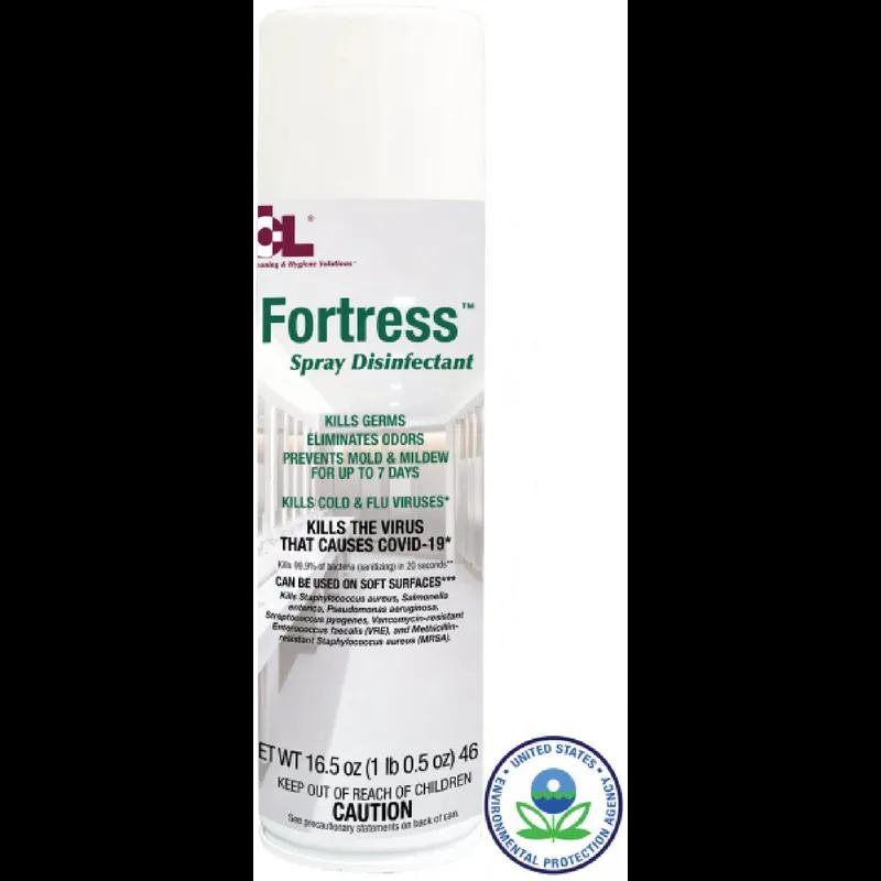 Fortress Morning Fresh One-Step Disinfectant 16.5 FLOZ Multi Surface Aerosol Bactericidal 12/Case