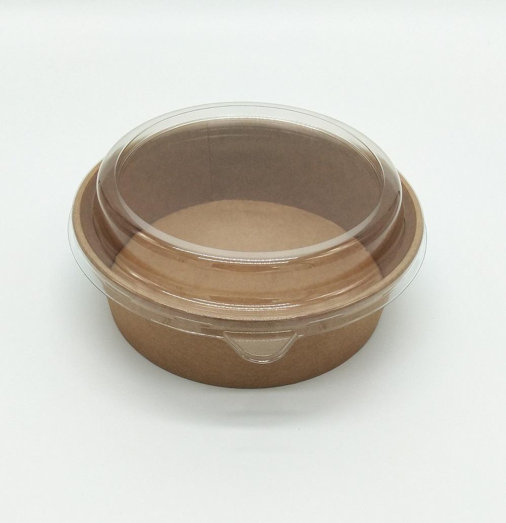 Food Container Base 36 OZ Double Wall Poly-Coated Paper Kraft Round 300/Case