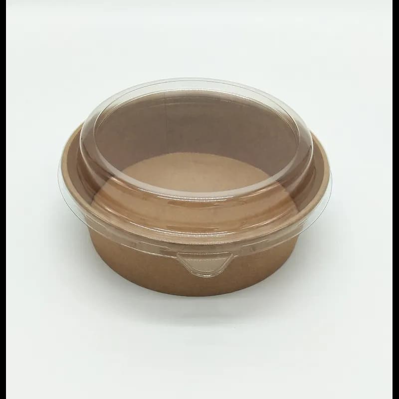 Food Container Base 36 OZ Double Wall Poly-Coated Paper Kraft Round 300/Case