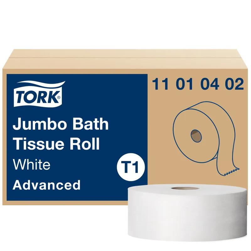 Tork Toilet Paper & Tissue Roll T1 7.875X3.48 IN 2247 FT 1PLY White Jumbo (JRT) Refill 2.34IN Core Diameter 1/Case