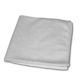 Cleaning Cloth 16X16 IN Lightweight Microfiber White 1/Dozen
