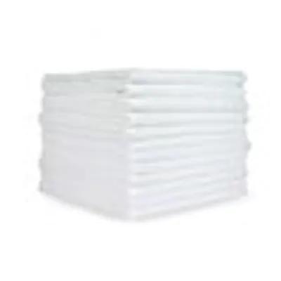Cleaning Cloth 16X16 IN Lightweight Microfiber White 1/Dozen