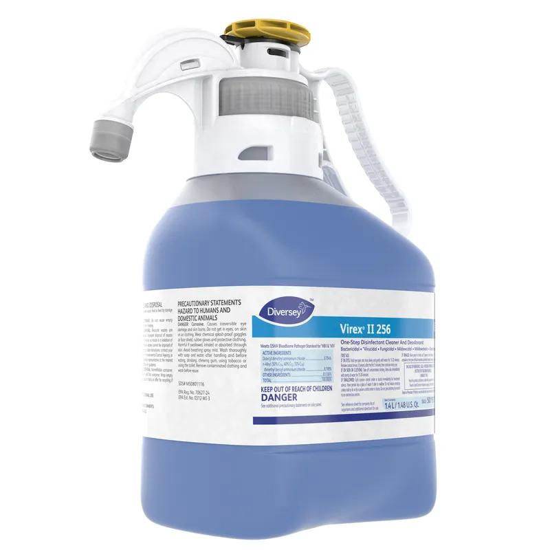 Virex® II 256 Mint One-Step Disinfectant Deodorizer 1.4 L Multi Surface Liquid Concentrate Quat 2/Case